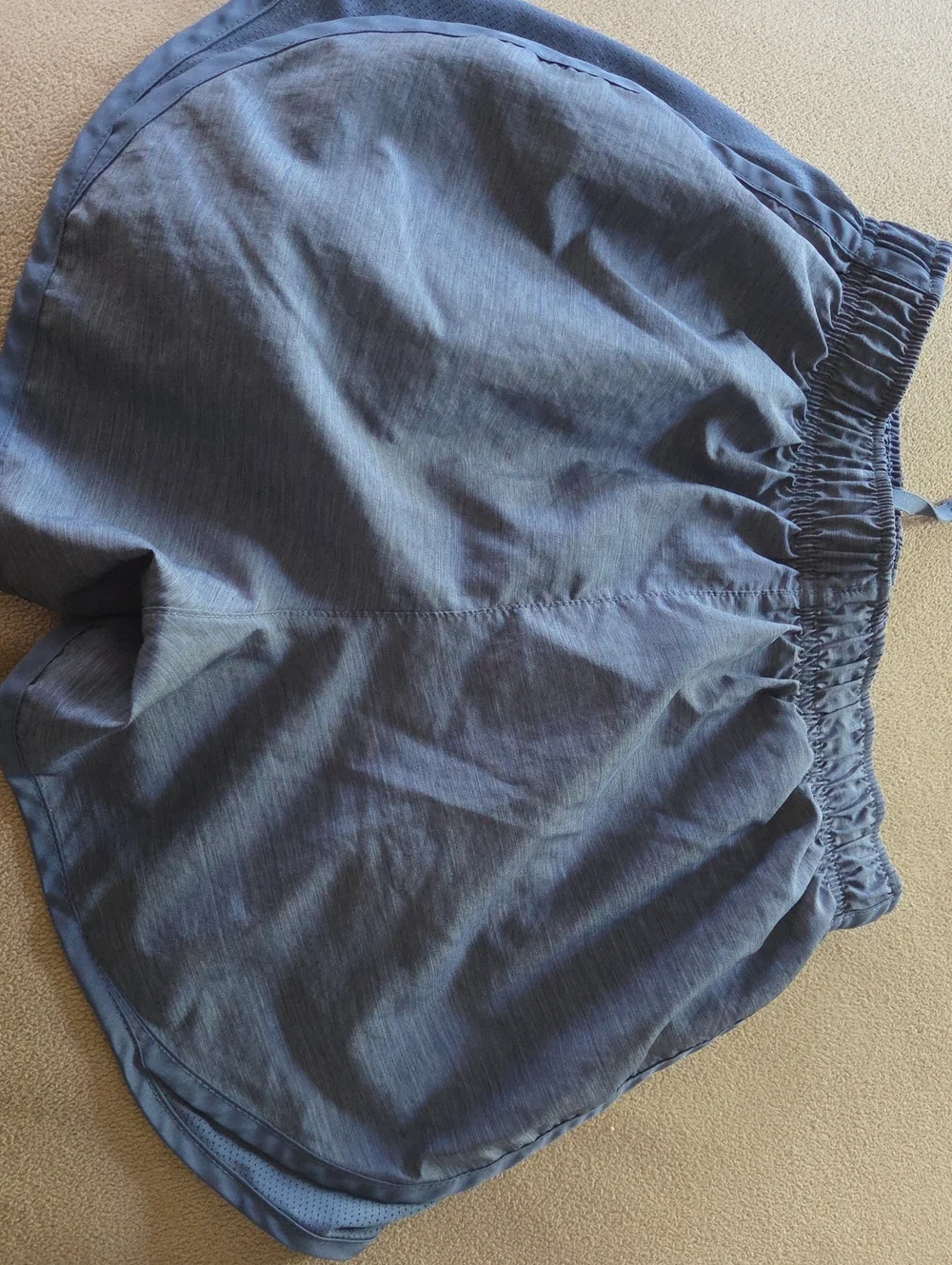 Nike Slate Blue Women's Running Shorts with Swoosh